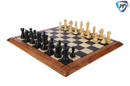 4" Alban Staunton Ebonywood & Boxwood Chess pieces Set Weighted 2 Extra queens- 4Q| chess gift| Christmas gift |