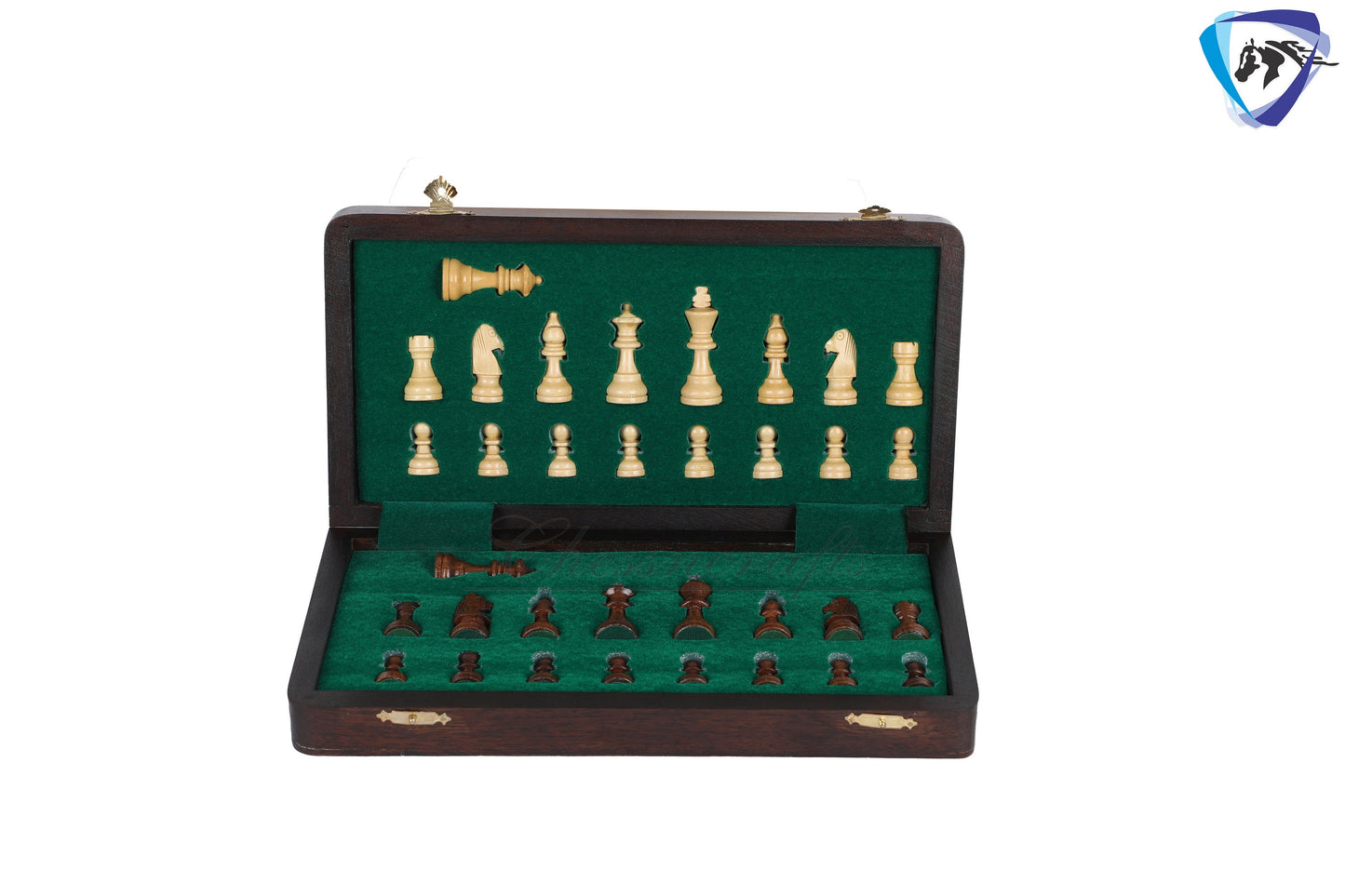 12" Folding wooden chess Magnetic Travel Chess Bord set with Extra Queens-Notations with storage bag | Antique look | BLACKFRIDAY SALE