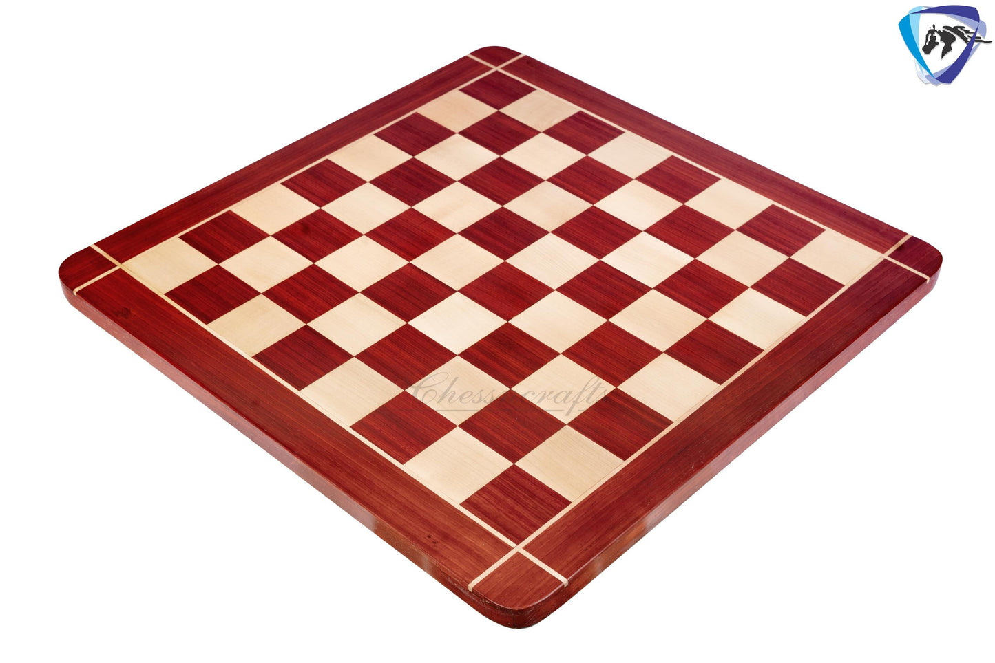 21" and 23" Red Bud Rose wood & Maple wood flat chess board 60mm square CROSS border Handcrafted big size giant chess board.