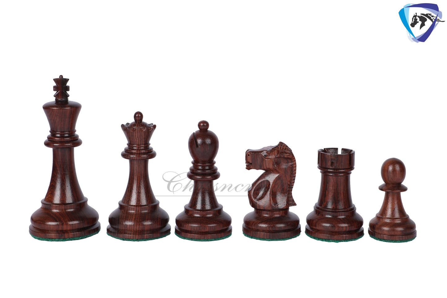 3.75" Fischer-Spassky Chess Pieces set in Dark Rosewood & Boxwood 1972 World Championship Chessmen - Weighted -2 Extra queens | chess gift|