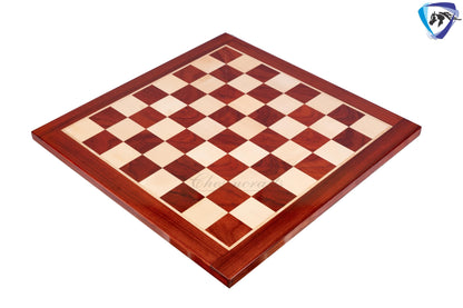 23" Bud Rosewood Chess board - Handcrafted big size chess board inlaid squares 60mm