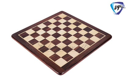 21" and 23" Rose wood & Maple wood flat chess board Round corners and edges Square 55mm and 60 mm Handcrafted big size giant chess board.
