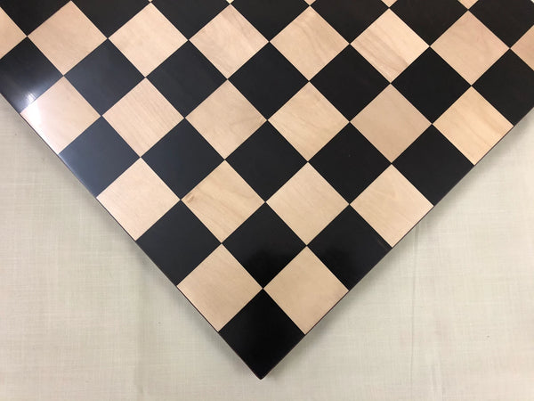 Borderless Chess Board 55mm Square in Ebonywood