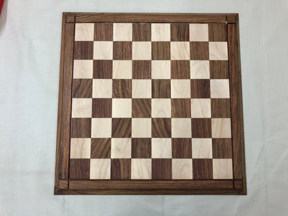 23" & 21" Golden Rosewood chess board special TAPERED design with MATTE Velvet polish DRUEKE style chess board