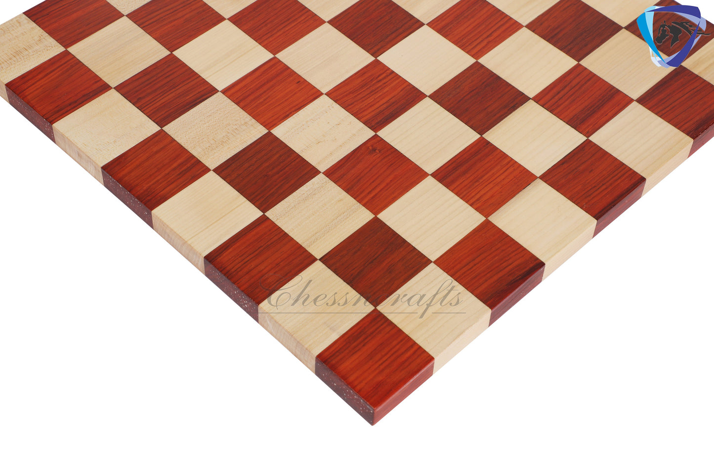 16" Bud Rosewood Chess Board Borderless DOUBLE SIDED Square: 50MM (2")  End grain Handmade chess board with Super fine polish