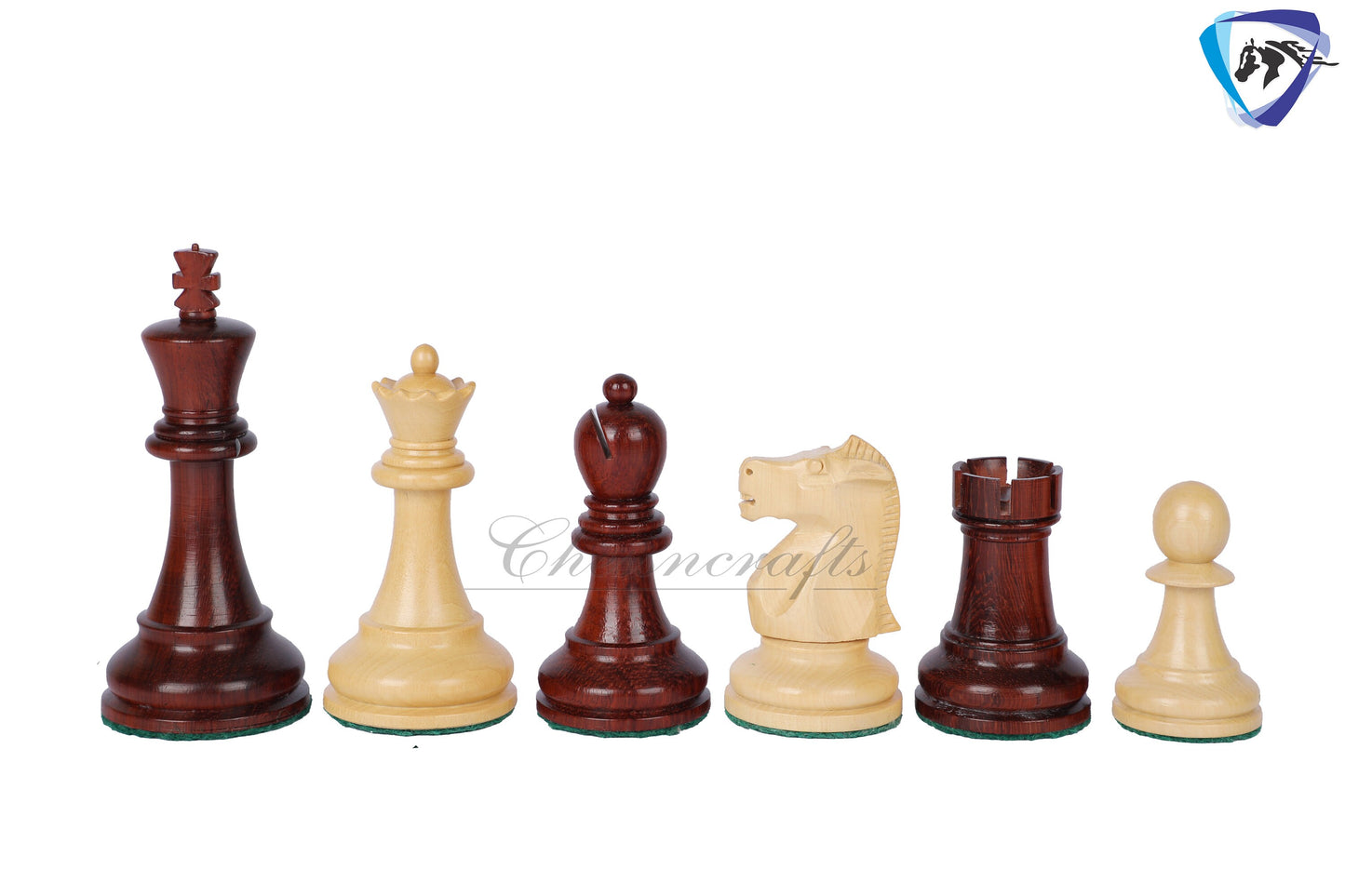 3.75" Fischer-Spassky Chess Pieces set in Bud Rosewood & Boxwood 1972 World Championship Chessmen - Weighted -2 Extra queens 4Q| chess gift|