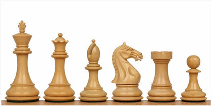 SALE Wooden Hand made chess pieces set Fierce Knight Staunton chess coins in Padauk(Bud Rosewood) Specially Weighted w/ 2 Extra queens