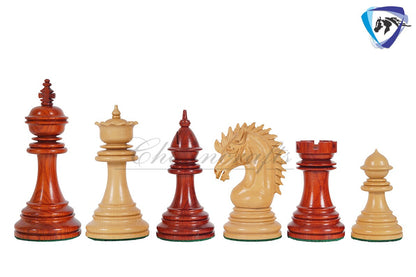 COMBO of Staunton Bud Rosewood Chess pieces Set with Chess board 21"- CYRUS Luxury Chess set 4.5" - Heavy Weighted 2 Extra queens- 4Q