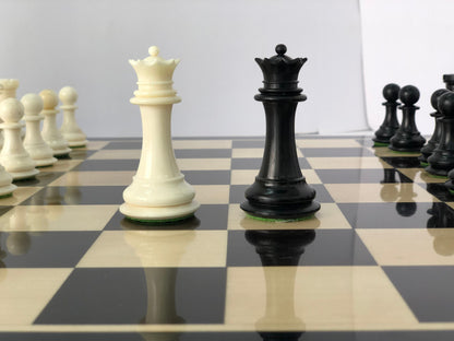 1849 Reproduced COOKE JACQUES chess Pieces set Camel Bone Staunton king 3.75" hand carved unique collector vintage chess pieces