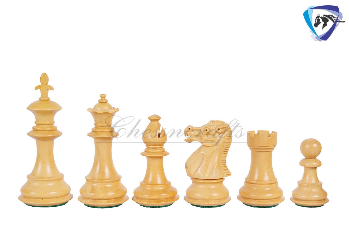 4" Royal Bud Rosewood Staunton Chess pieces Set Weighted with Extra Queens, Hand Made chess pieces