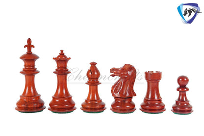 4" Royal Bud Rosewood Staunton Chess pieces Set Weighted with Extra Queens, Hand Made chess pieces