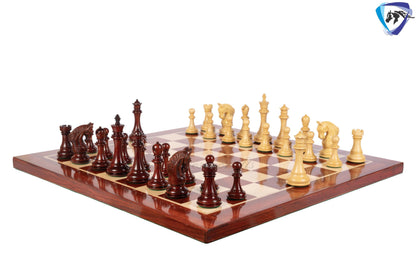 23" Bud Rosewood Chess board - Handcrafted big size chess board inlaid squares 60mm