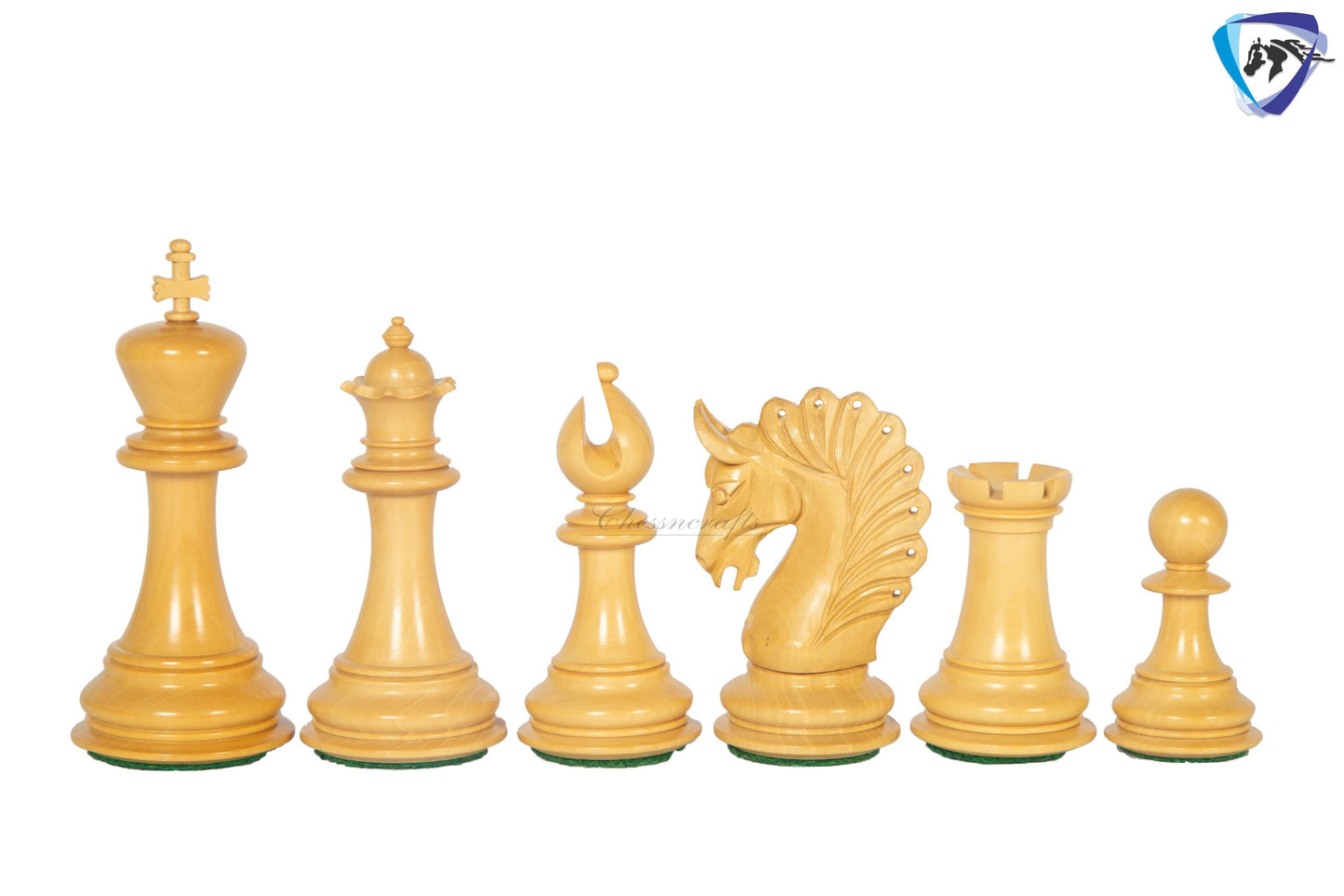 4.5" Ebony wood Luxury Staunton Chess Pieces Set ARTHUR series- Triple weighted + 23" Ebony wood chess Board(Sq: 60mm) + Leather Storage box