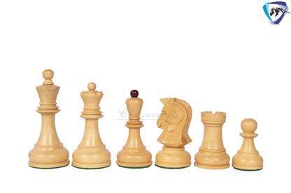 1950 Fischer Dubrovnik Bud Rosewood chess pieces set King-3.8" + 21" Bud Rosewood chess board(Sq: 55mm) + Leather Storage box-Luxury