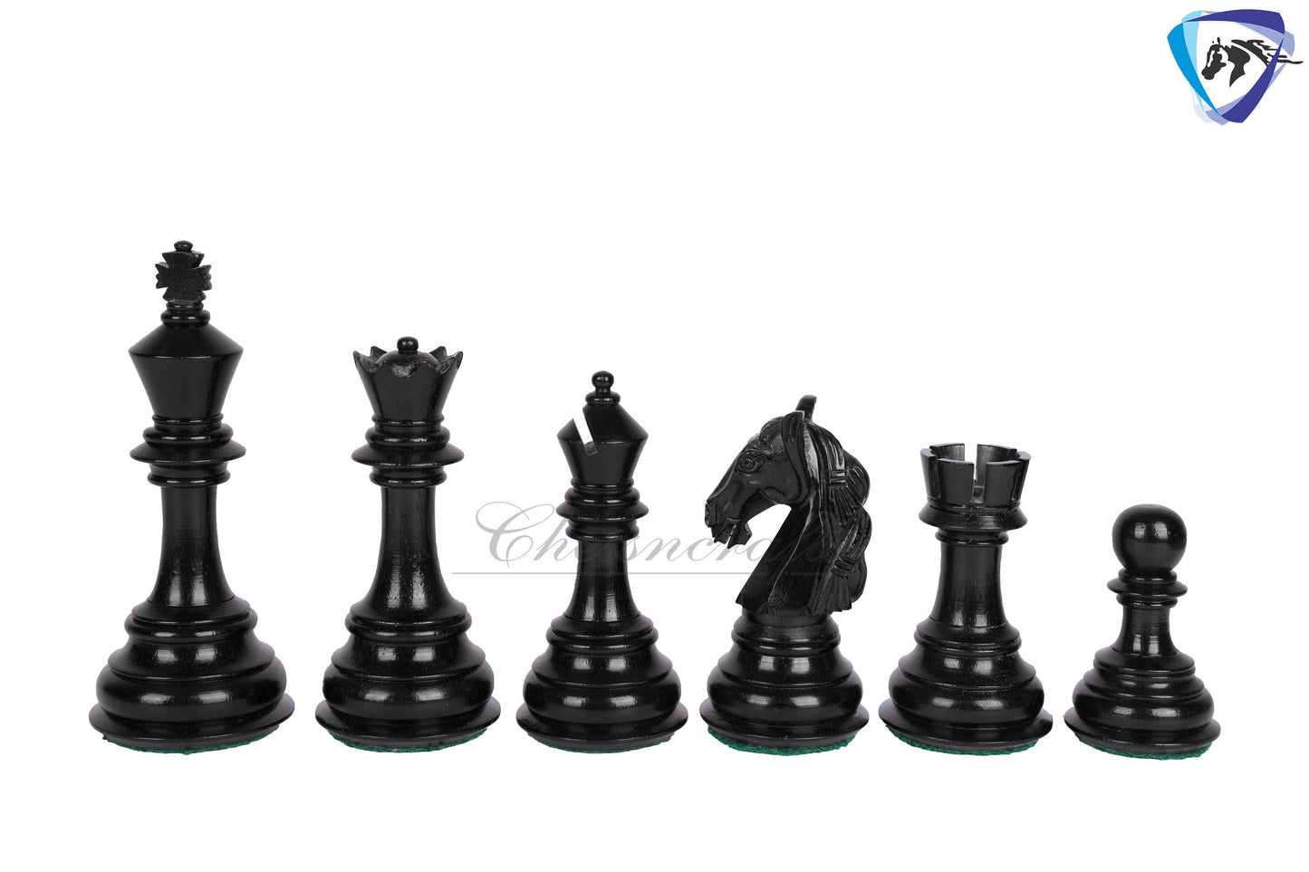 4.5" Luxury Staunton Ebonywood & Boxwood Chess pieces Set- COLUMBIAN Luxury- Triple Weighted 2 Extra queens- 4Q