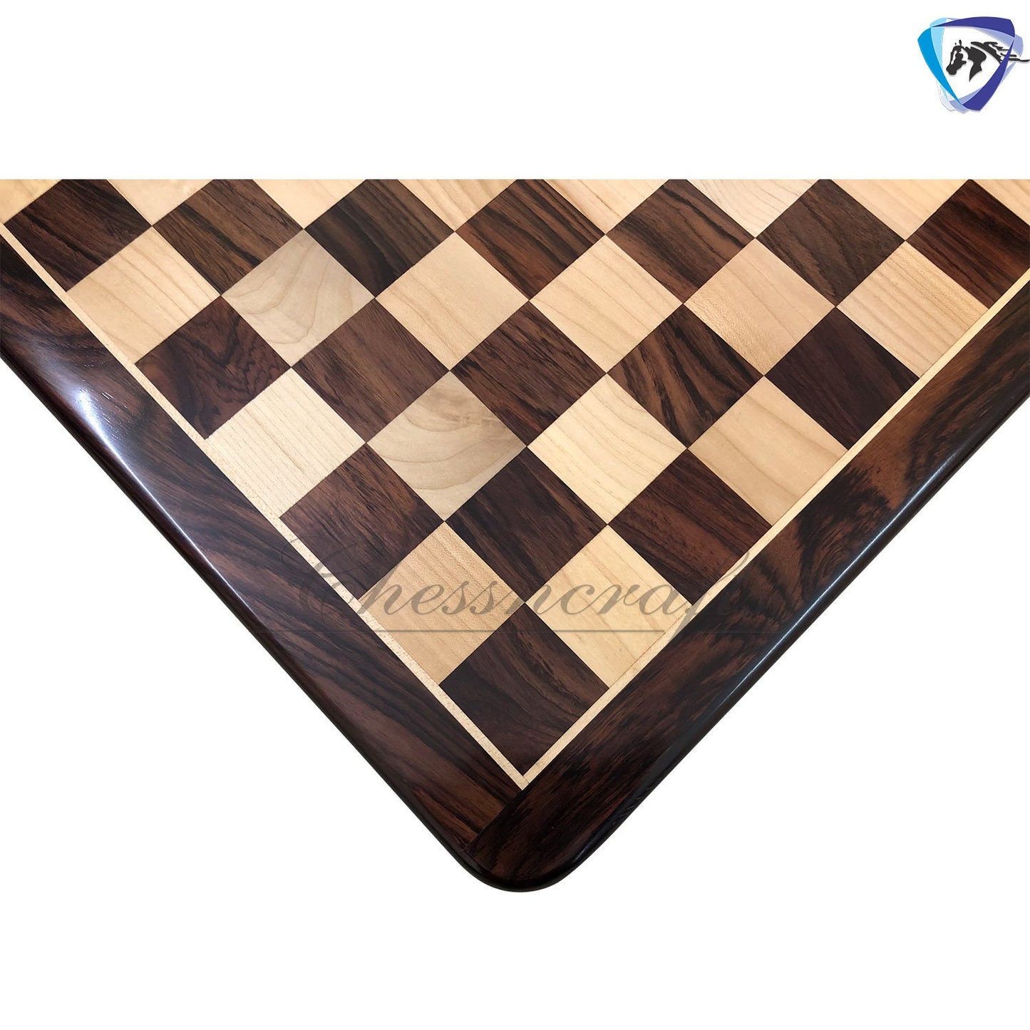 21" and 23" Rose wood & Maple wood flat chess board Round corners and edges Square 55mm and 60 mm Handcrafted big size giant chess board.