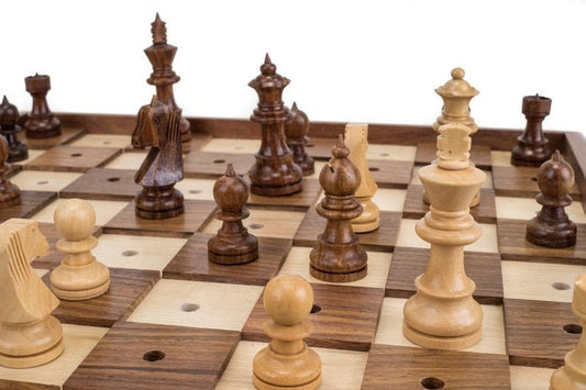 16" Blind chess set wooden Braille chess board set | 10" Blind Chess set | Braille Chess set | Chess for visually Impaired